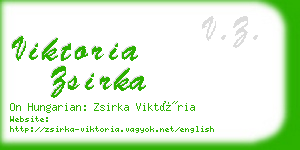 viktoria zsirka business card